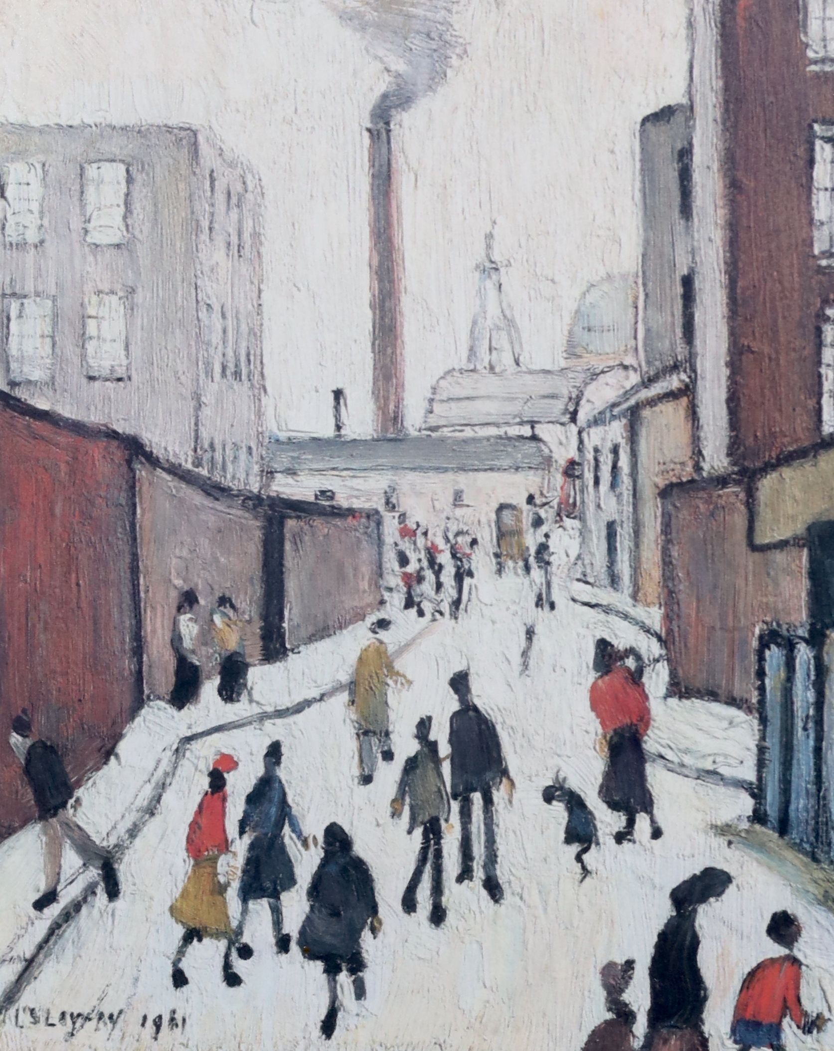 Laurence Stephen Lowry RBA RA (1887-1976), Street Scene, limited edition print of 850, 25 x 20cm